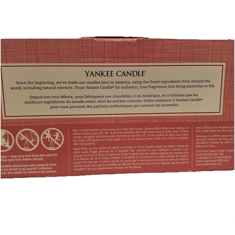 Vtg New‎ Yankee Candle Votive Sampler Summer Spring Fruit Floral 4 - 1.7 Oz each